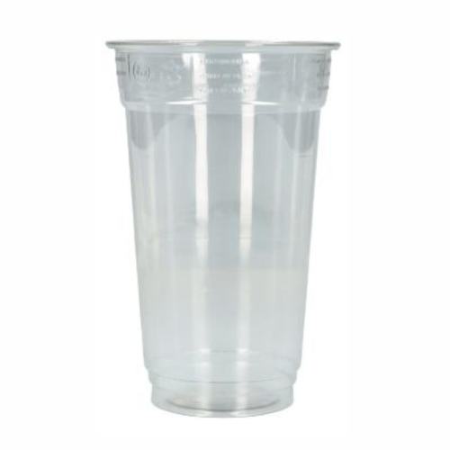 Getränkebecher geeicht 500ml rPET transparent Ø9,5cm